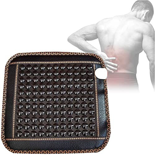 Heating Pads - Far Infrared Electric Stone Heating Mattress Pad Massage Mat Bio Stimulation Therapy for Back Pain 45 * 45 cm