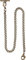 Gold/Silver Pocket Watch14 Inch Chain with Twisted Thick & T Bar & Lobster Clasps Watch Chain Link Vest for Your Pocket Watch, WP104-bronze