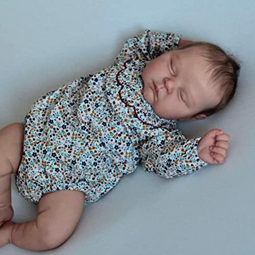Zero pam Reborn Puppe Silikon 50cm 20 Zoll Lebensechte Newborn Baby Puppe Für Babys Reborn Puppen Aus Stoff Wie EIN Echtes Baby Reborn Baby Girl Für Kleinkind Spielzeug Geschenk