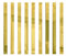 LVYXON Spiegelfliesen, Spiegelaufkleber, Streifen, selbstklebend, abnehmbar, langes Acryl auf Spiegel, für Zuhause, Wohnzimmer, Schlafzimmer, DIY-Dekoration, 5 x 50 cm, goldfarben, 10 Stück
