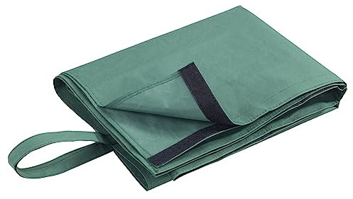 Maximex Laubsammler XXL, praktische Plane zum rückenschonenden Sammeln & Abtransportieren von Laub, Wasserabweisende Laubplane mit Klettverschlüssen & Tragegriffen, 50 l, 135 x 115 cm