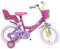albri Bambina da 14 Pollici, Bicicletta Disney Minnie, Rosa