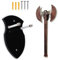 HHUXIUE sword stand,sword hangers for wall,Sword Wall Mount,double-bladed axe stand,Acrylic Wall Mount for Sword and Axe Vertical Display and Decoration (black1 pack)