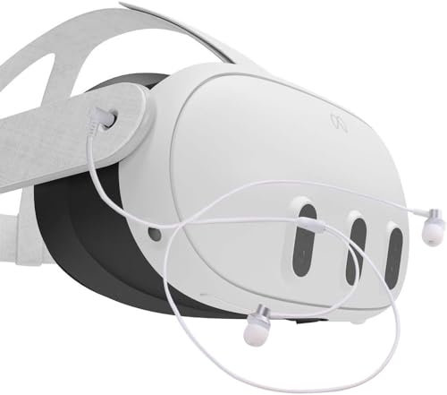 BeisDirect VR-Kopfhörer, kompatibel mit Meta Quest 3 VR-Headset, geräuschisolierende In-Ear-Kopfhörer mit Silikon-Ohrstöpseln für Quest 3-Zubehör