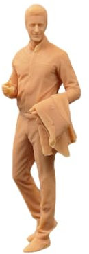 ZEDACAKAI Figurine Gentleman Man 1/43 - Figurines modernes - Modèle miniature - GK doit être coloré par vous-même - No4