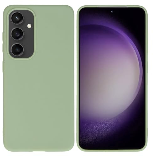iMoshion Softcase,Backcover Hülle kompatibel mit Samsung Galaxy S24 – Color Back Cover – Silikon Handyhülle Soft Case in Grün [Matt, Ultradünn, Anti-Rutsch]