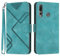 Bxithnr Coque pour Huawei P Smart Z, Protection Housse en Cuir PU Premium Etui à Rabat Pochette de Portefeuille et Fermeture Magnétique Flip Folio Phone Case - Vert