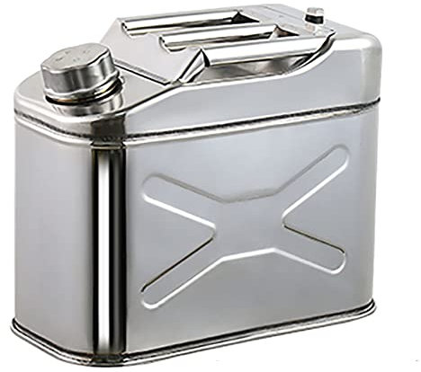 WOTZOV Bidon 5,10,15,20L Bidons Acier INOX 304 Argent