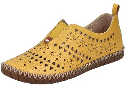 Rieker Damen M2852 Slipper, Gelb, 39 EU