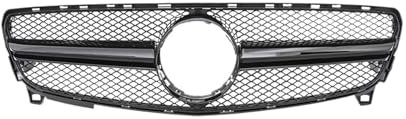 Frontgrill 2016 2017 2018 Für Benz A-Klasse W176 A180 A200 A220 A250 A45 AMG & GTR & Diamant Stil Kühlergrill Grill Front Kühlergrille(AMG-Black)