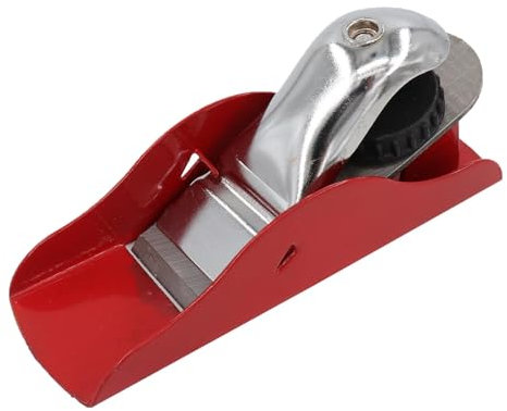 Wood Planer, Wood Planer for Doors, Small Hand Planer, Mini Wood Plane, Block Plane, Trimming Accessories for Woodworking, Door Planer for Internal Doors, Woodcraft Tool for Surface Smoothing (Red)