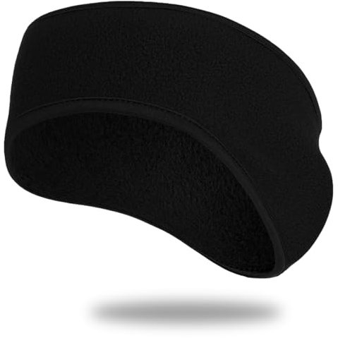 AFCJLTO 1 Pièces Bandeau Polaire, Bandeau Sport Femme, Bandeaux Thermique Bandeau Cache-Oreilles pour l'hiver, Bandeau Elastique pour Hommes Femmes Enfant en Plein air Yoga Ski