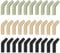 OTOTEC 30PCS Carp Fishing Hook Kickers Length 11mm for 2/4/6/8 Size Fish Hooks for Saltwater Freshwater TPR Aligner Fishhook Sleeves Dark Green/Brown/Black