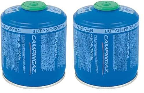 CAMPINGAZ Cartouche de Gaz à Valve CV 300 Plus, pour Réchauds Cartouche Compacte et refermable, Bleu, 240 g (Lot de 2)