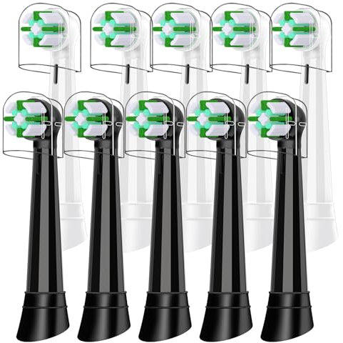 IO Aufsteckbürsten kompatibel mit Oral B iO Elektrische Zahnbürste, Tiefenreinigung zum Schutz des Zahnfleischs, für iO 2/3/4/5/6/7/8/9/10 Serie, 10 Stück