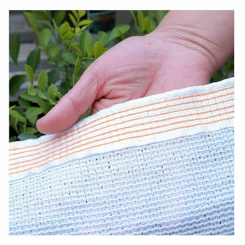 PHATM 55% Weißes Schattennetz – Gewächshausabdeckung, Gartenschattentuch für Gartenzäune Tierheime Gewächshausbeschattung 1x2.0m 2x2.0m 2x3.0m 2x4.0m 3x4.0m(7x8.0m/23'x26')