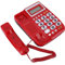 Téléphone Fixe de Bureau avec Affichage d'identification de l'appelant avec Haut-Parleur pour Le Rouge. Set .. Clairement .. Lettre. 5. Utiliser .. numéro. et. Port. Extension. Grand. Supports.