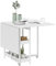 HOMCOM Esstisch Klappbar Küchentisch für 2-4 Personen mit 2 Offenen Ablagen, Esszimmertisch Klapptisch mit Rollen für Kleine Räume, Esszimmer, Küche 133,4 x 80 x 75 cm Weiß