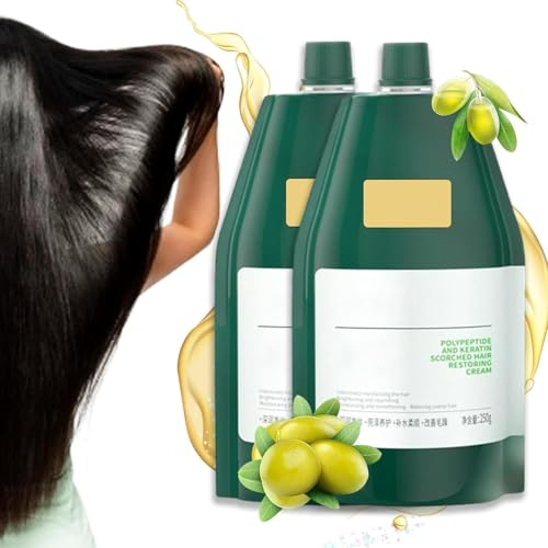 Polypeptid-Keratin-Feuchtigkeitsspendende, glättende und geschädigte Haarreparaturcreme, Lang anhaltender Glanz, Keratin-Haarmaske, Tiefenpflegespülung