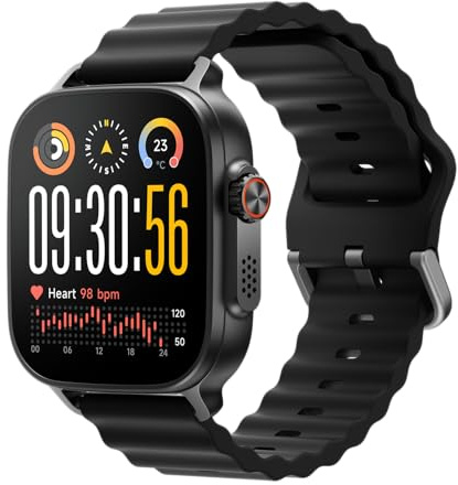 realme Watch 5 Smartwatch, Reloj GPS, Pantalla táctil AMOLED de 1,97, 108 Deportes monitorizados, monitorización de la Salud, NFC, IP68 (Negro)