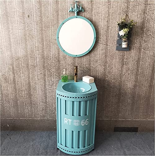 Lavabo sur pied - Meuble-lavabo moderne pour hôtels et maisons, design gain de place