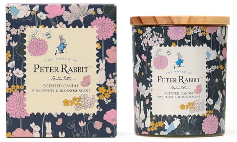 Peter Rabbit Glass Candle – Pink Peony & Blossom Scent – 213G (1-Wick) – PR001PCV001BP