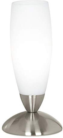 Eglo Slim Tischleuchte Nickel, Weiß E14 40 W