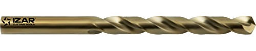 Izar 19277 Broca Mango Cilíndrico Materiales Duros, Serie Corta, HSSE 5%Co, Ambar, 1016, DIN 338 N, 5.00 mm Diámetro Corte