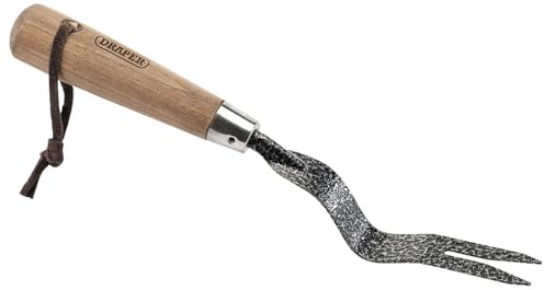 Draper 14315 Carbon Steel Hand Trowel with Ash Handle - Brown, 27.8x3.1x4.2 cm