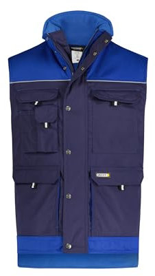 DASSY® Hulst Zweifarbige Weste - Größe M - DUNKELBLAU/KORNBLAU
