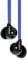 Veho Z-1 In-Ear Headphones | Anti Tangle Cable | Stereo Noise Isolating | Earbuds | Earphones - Blue (VEP-003-360Z1-N)