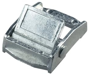 LYSEL Verzinkte Klemmschnalle/Gurtschnalle, (BxL) 20x34mm in Grau (1 Stück) 200kg