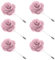 TopTie 6 Stück Ansteckblumen Herren Handgemachte Blume Boutonniere für Braut Brautjungfer Gäste