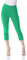 Roman Originals Cropped Trousers for Women UK Ladies Capri Leggings Summer Pants Short Crop Stretch 3/4 Length Three Quarter Pedal Pusher Clothes Elasticated Bengaline Cut Off - Green - Size 10