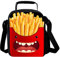 GOXUNYUAN Lovely French Fries Print Lunch Bags Children Food Containers & Sandwich Bags with Adjustable Strap and Bottle Holder