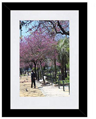 Bilderrahmen Fotorahmen 38x98 cm Schwarz bilderrahmen zum aufhängen MDF picture frames Farbe und 40 verschiedene Größen wählbar ohne Passepartout Rahmen Aliyah