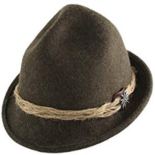 Faustmann Trachtenhut - Edelweiss - braun, anthrazit