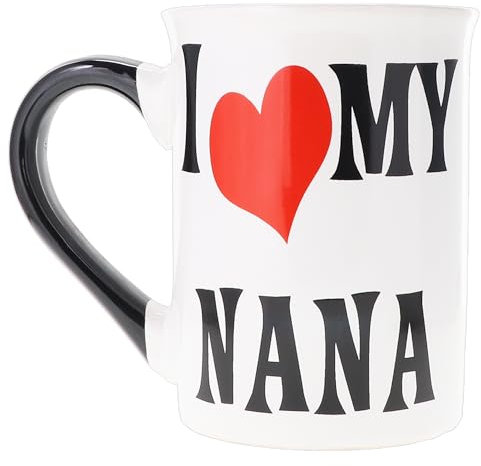 Cottage Creek Coffee Mug, I Love My Nana Coffee Mug, Nana Mug, Large 18oz Ceramic Nana Coffee Cup, Nana Cup [White]