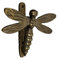 Türklopfer für Haustür, Bronze, Libelle, poliertes massives Messing, Bronzeklopfer mit Schließblech, UPVC, Libellen-Haustür-Möbel mit einzigartigem Design