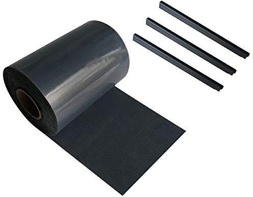Ventanara® Zaun Sichtschutzstreifen PVC für Stabmattenzaun Zaunfolie (19cm x 35m, Anthrazit)