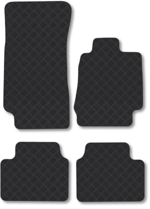 Alfa Romeo Giulia (2016+) 3mm Rubber Car Mats | Tailored Fit Durable Floor Mats Full Coverage Protection Waterproof Accessories Easy Clean Anti Slip Made in the UK