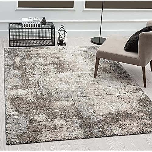 Mia's Teppiche Irina - Tappeto da soggiorno e camera da letto, 120 x 170 cm, colore: Bianco