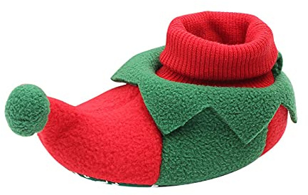 Pantofole Peluche Neonata Divertenti Babbo Natale Bambini Natale Babbo Natale novità Pantofole 3D Pantofole Bambino Bambina Invernali Ciabatte da Casa Peluche Scarpe Neonato Battesimo