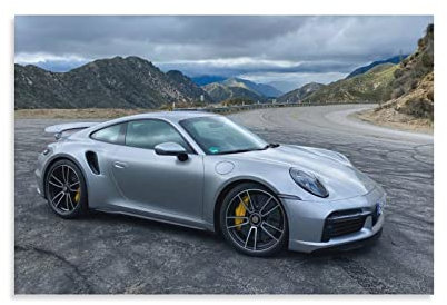 ASDSA Auto-Poster Porsche 911 Turbo-Poster, dekoratives Gemälde, Leinwand, Wandkunst, Wohnzimmer, Poster, Schlafzimmer, Gemälde, 30 x 45 cm