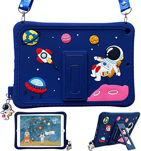 ZOOMALL Coque pour Enfants pour Samsung Galaxy Tab A7 10,4 2020, SM-T500/T505/T507, Coque de Protection Antichoc en Silicone pour Enfants avec Protection d'écran/Support Pliable/Bandoulière