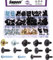 Swpeet Lot de 160 clips de retenue en métal pour voiture, 14 tailles, avec tête ronde Phillips, assortiment de vis, boulons, liner, boulons, pare-chocs, bouclier