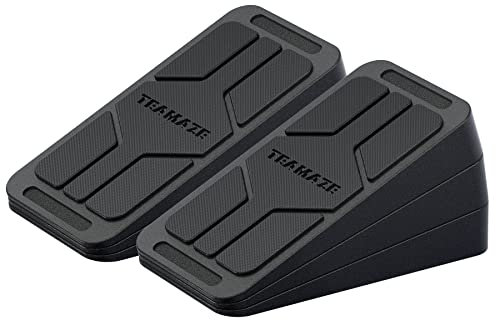 BOOSTEADY 6 Pcs Slant Board, Adjustable Angles Squat Wedge Blocks for Calf Stretching, Unique Anti Slip Design 480 lbs Weight Capacity Rubber Yoga Foam Wedge for Home Exercise,Squats,Leg Extender