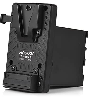 Andoer V-Lock V Mount Battery Plate to BP-U Dummy Battery Adapter Replacement for Sony PMW-100 PMW-150 PMW-160 PMW-200 PMW-300 PMW-EX1 EX160 EX260 EX280 PMW-F3 PXW-FS5 PXW-FS7 PXW-FX6 PXW-FX9