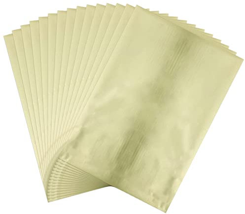 Briartw Heißfolienpapier, 20 x 29 cm, Blassgold, 50 Blatt, Toner, Reaktivfolie, Heißprägefolie, Laserdrucker und Laminiergerät, für Scrapbooking, Basteln, Kartenherstellung, DIY-Alben, Dekoration