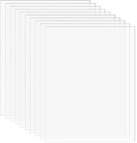 Acrylplatte Transparent Acrylglas 10 Stk Acryl Platen 10x15cm Acrylscheiben 1 mm Dicke für Fotorahmen Projektausstellung